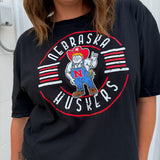 Nebraska Herbie Tee- Black
