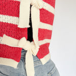 The Lucy Stripe Sweater - Red - Ana Patricia Boutique