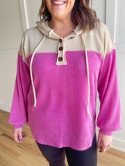 On the Top Pullover- Magenta