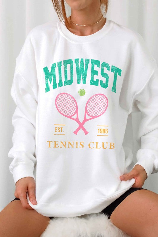 Midwest Tennis Club Sweatshirt- White