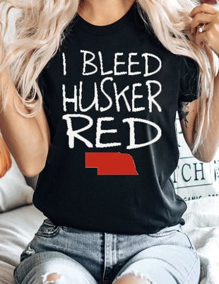 I Bleed Husker Red Tee - Ana Patricia Boutique