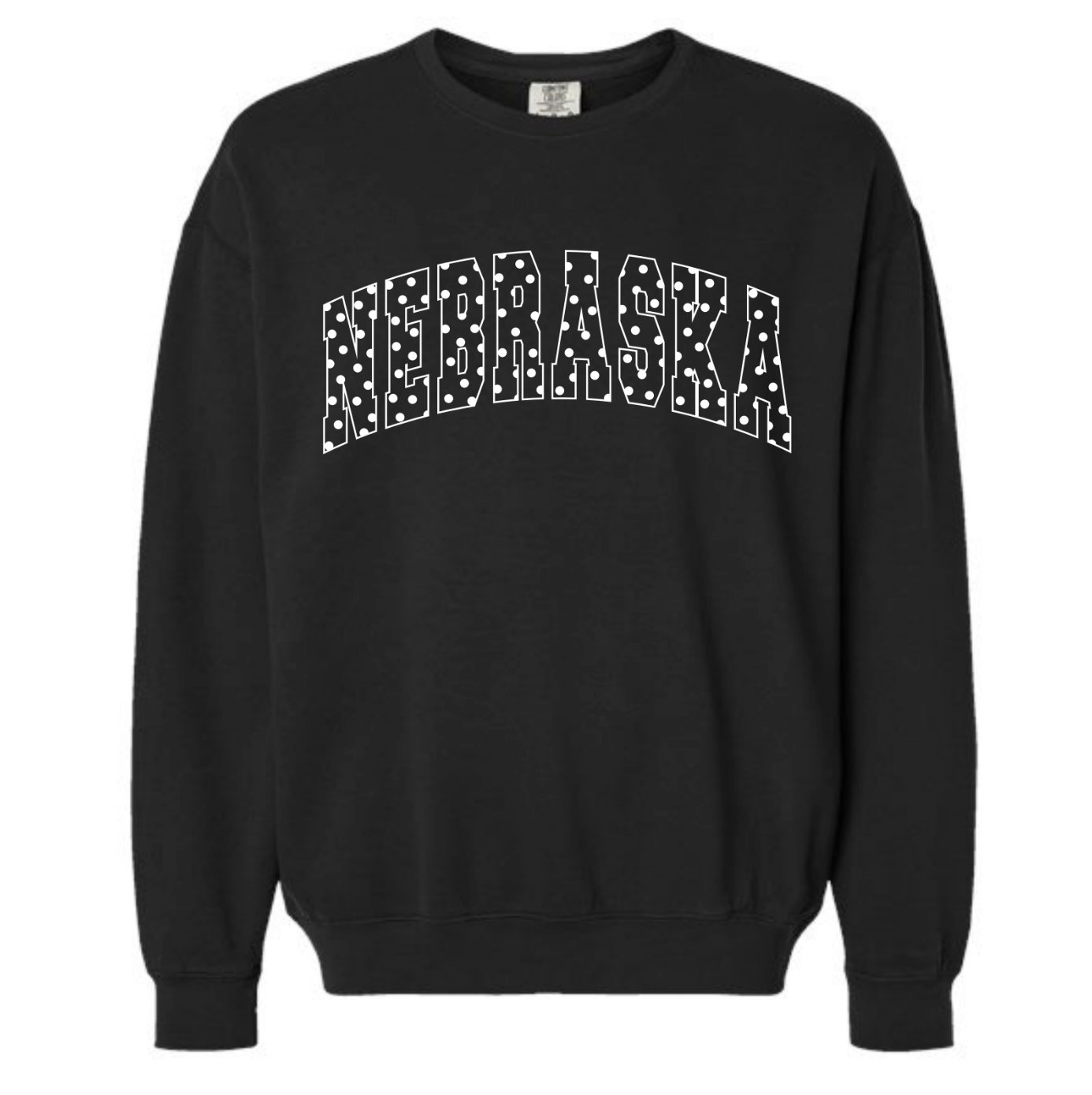 Nebraska Polka Dot Print Sweatshirt - Ana Patricia Boutique