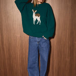 Deer Graphic Sweater - Ana Patricia Boutique