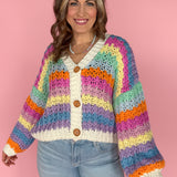 Rainbow Chunky Sweater - Ana Patricia Boutique