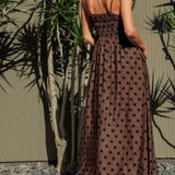 Spaghetti Strap Polka Dot Dress
