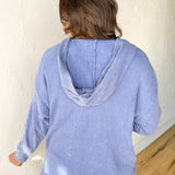 Washed Thermal Jacket- Periwinkle