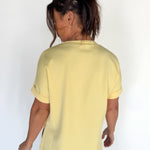 Luxe Ribbed Lounge Tee-Yellow - Ana Patricia Boutique
