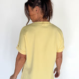 Luxe Ribbed Lounge Tee-Yellow - Ana Patricia Boutique