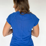 They Ivy Basic Tee- Cobalt Blue