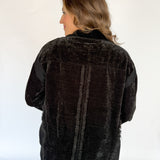 Button Down Jacket- Black - Ana Patricia Boutique