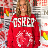 University of Nebraska Crewneck-Red
