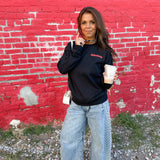 Nebraska 8 Ball Crewneck- Black - Ana Patricia Boutique
