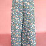 Boho Floral Denim Pants - Ana Patricia Boutique