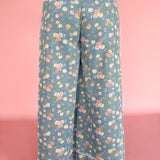 Boho Floral Denim Pants - Ana Patricia Boutique