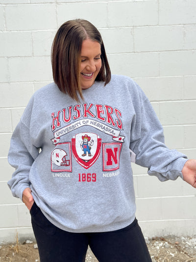 Nebraska Huskers Prep Patch Crewneck