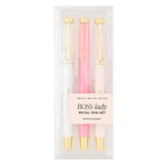 Boss Lady Metal Pen Set - Gifts & Home Decor - Ana Patricia Boutique