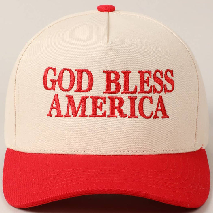 God Bless America Trucker Hat