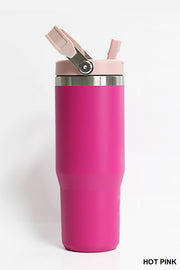 30 OZ Stainless Steel Tumbler- Hot Pink