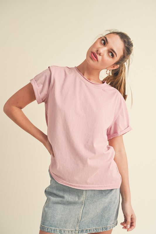 The Mali Basic Tee-Light Pink