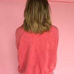 Flower Patch Pullover- Mineral Red - Ana Patricia Boutique