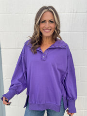 The Britt Pullover- Purple