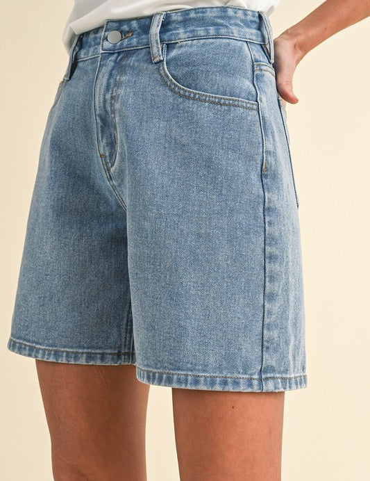 High Waist Bermuda Mom Short - Ana Patricia Boutique