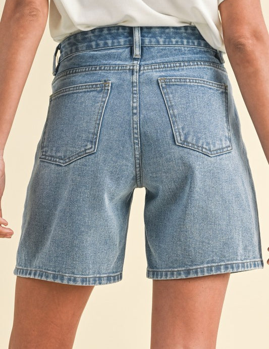 High Waist Bermuda Mom Short - Ana Patricia Boutique