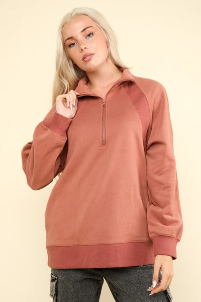 The Hooper Pullover-Mauve