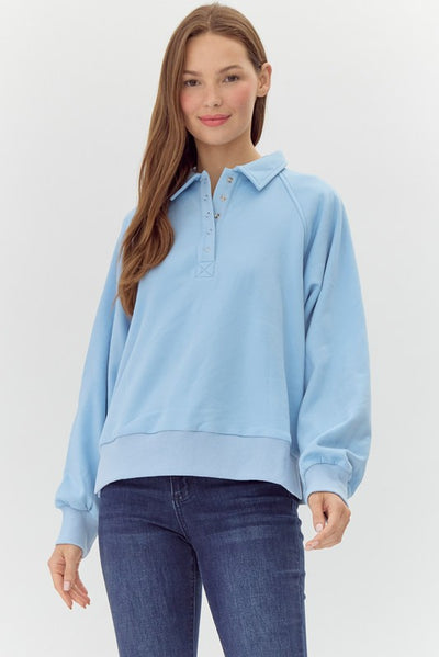 The Cherie Pullover - Blue