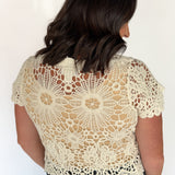 Crochet Button Cardigan - Ana Patricia Boutique