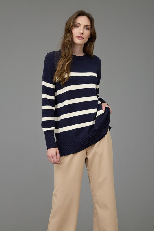 The Saylor Sweater- Navy