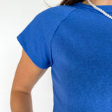 They Ivy Basic Tee- Cobalt Blue