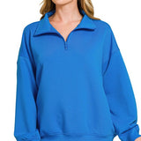 Scuba Half Zip Pullover- Royal