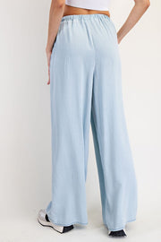 Tencel Straight Leg Pants