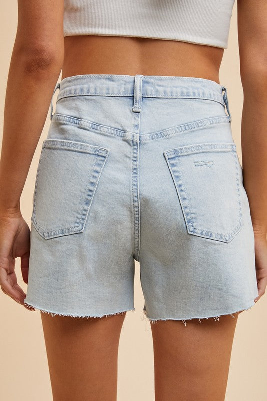 Distressed Hem Shorts - Ana Patricia Boutique