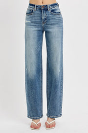 Wide Leg High Rise Denim