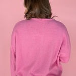 Button Up Cardigan- Pink - Ana Patricia Boutique