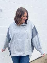 The Kate Hooded Pullvoer- Grey