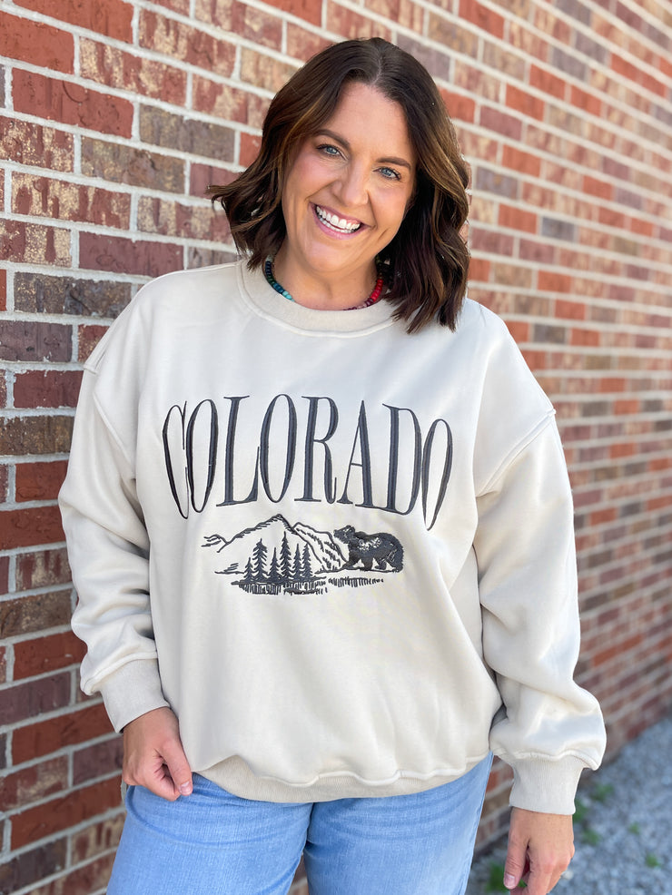 Colorado Crewneck- Beige