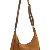Suede Crossbody- Tan