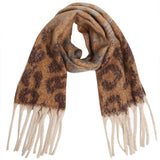 Oblong Leopard Scarf-Camel - Ana Patricia Boutique