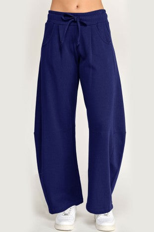 Barrel Sweatpants- Navy - Ana Patricia Boutique