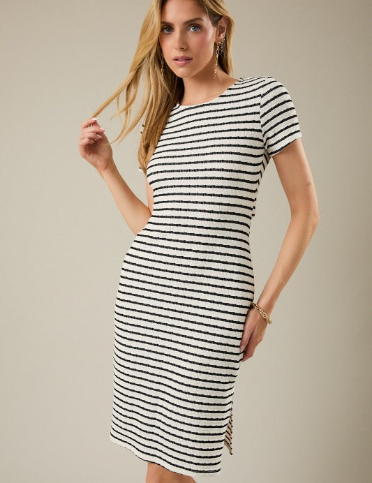 Cut Out Back Knit Midi Dress - Ana Patricia Boutique