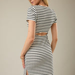 Cut Out Back Knit Midi Dress - Ana Patricia Boutique