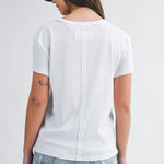 Essential Crewneck Tee- White - Ana Patricia Boutique