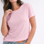 Essential Crewneck Tee- Pink - Ana Patricia Boutique