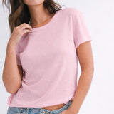 Essential Crewneck Tee- Pink - Ana Patricia Boutique