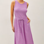 Cotton Tank Midi Dress-Iris - Ana Patricia Boutique