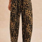 Leopard Barrel Pants - Ana Patricia Boutique