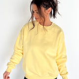 Crewneck Fleece- Yellow
